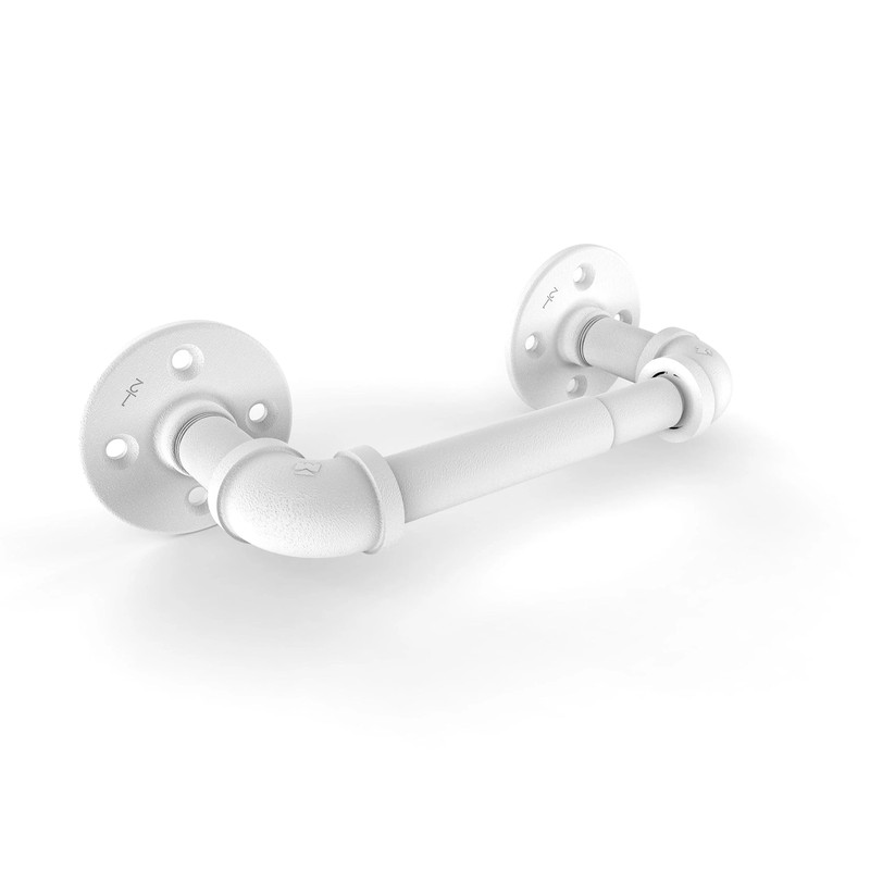 2 Post Toilet Paper Holder, Matt White Finish